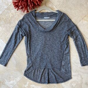 3/ $12 💖 Olivia Moon Draped Neck 3/4 Sleeve  Knit